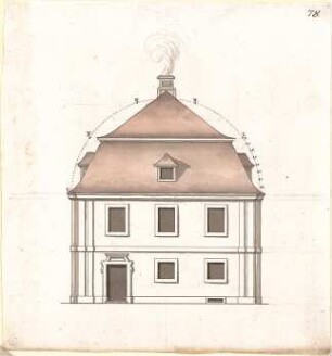 Pedetti, Peter Moritz (Maurizio); Eichstätt; Sommerresidenz (Codex Aureatinus) - Aufriss