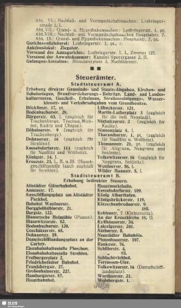 Steuerämter