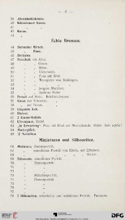 Echte Bronzen (Nr. 44-65)
