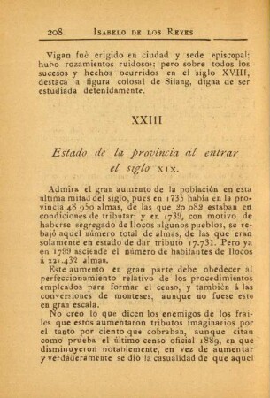XXIII. Estado de la provincia al entrar el siglo XIX