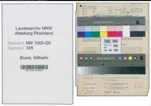 Entnazifizierung Wilhelm Bruns , geb. 16.05.1900 (Schachtmeister)