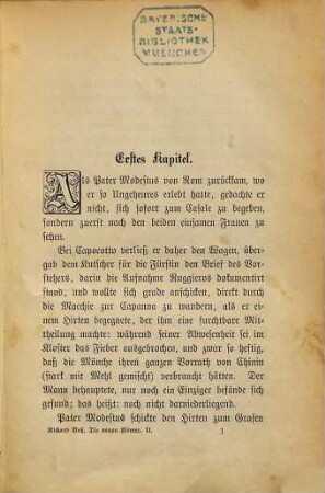 Die neuen Römer : Roman aus der römischen Wildniß. 2