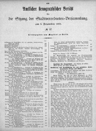 No. 37, 5. Dezember 1901