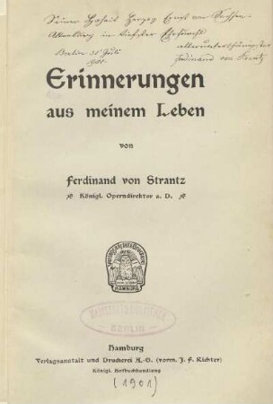 Erinnerungen aus meinem Leben