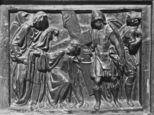 Nebenaltar, Detail: Kreuztragung Christi