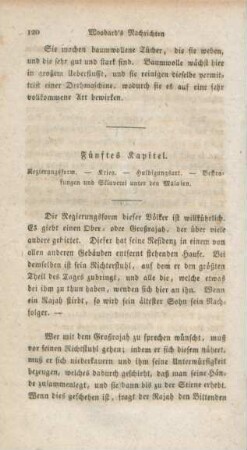 Fünftes Kapitel. Regierungsform. - Krieg. - Huldigungsart ...