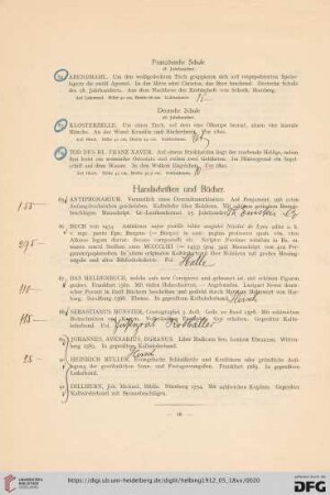 Handschriften und Bücher (Nr. 85-91)