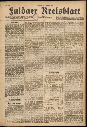 Ausgabe vom Mittwoch, den 01. Oktober 1924.