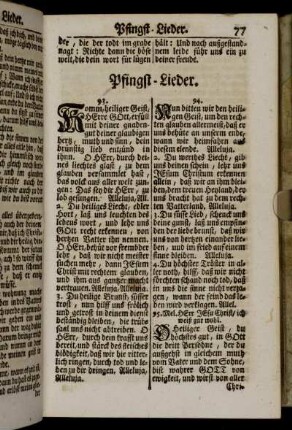 Pfingst-Lieder