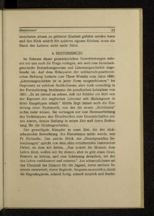 4. Historismus?