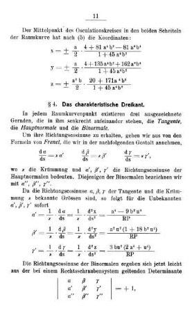 § 4. Das charakteristische Dreikant.
