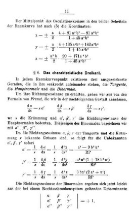 § 4. Das charakteristische Dreikant.