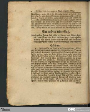 Der andere Lehr-Satz.
