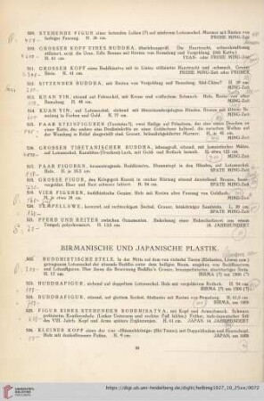 Birmanische und Japanische Plastik (Nr. 522-532)