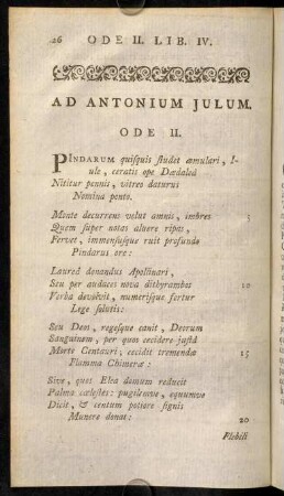 26-31, Ode II.
