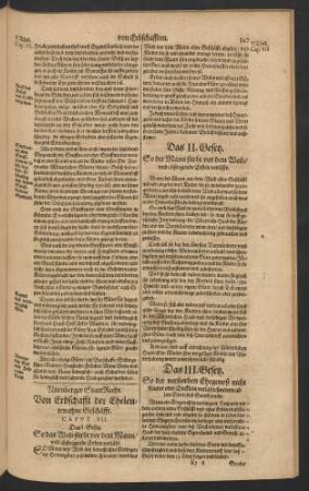 Von Erbschafft der Eheleutten ohne Geschäfft. Caput VII.