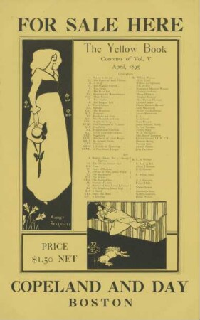 For sale here the Yellow Book Contents of Vol. V April 1895