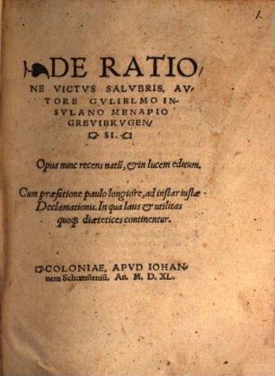 De ratione victus salubris