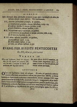 Evang. Fer. II Festi Pentecostes - Evang. Fer. III Festi Pentecostes