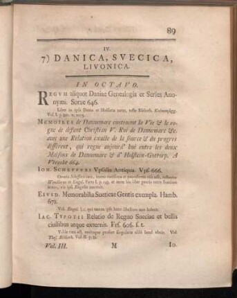 7) Danica, Svecica, Livonica.