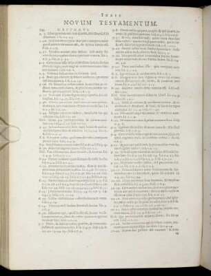 Index Novum Testamentum.