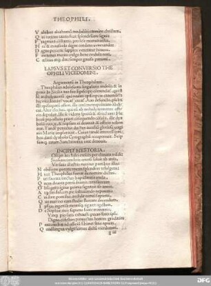 [Hystoria. Theophili.]