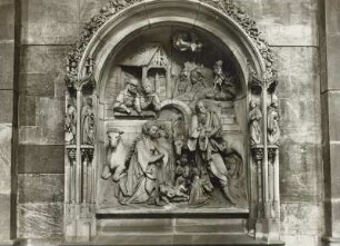 Worms, Dom : Worms. Dom St. Peter. Nördliches Seitenschiff, Detail: Geburt Christi
