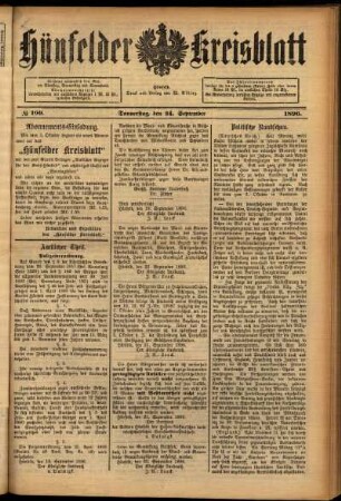 Ausgabe vom Donnerstag, den 24. September 1896.