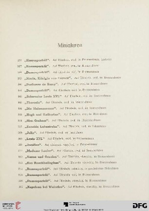 Miniaturen (Nr. 296-360)