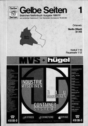 1990/1991: Gelbe Seiten