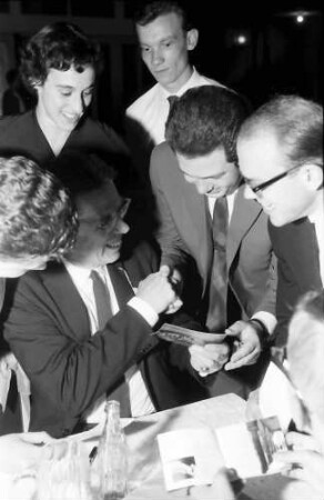 Nobelpreisträgertagung 1960 Mediziner; Maikäferrede: Philip S. Hench im Gespräch