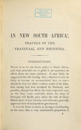 In new South Africa : Travels in the Transvaal and Rhodesia. With 26 illustr.