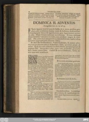 Dominica II. Adventus, Evangelium Luc. 21, 25. ad 33.