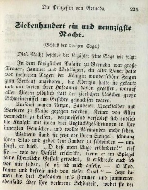 Siebenhundert ein und neunzigste Nacht