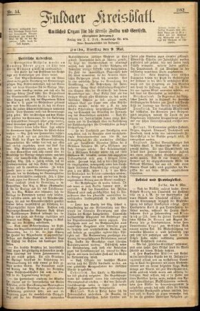 Ausgabe vom Dienstag, den 09. Mai 1882.