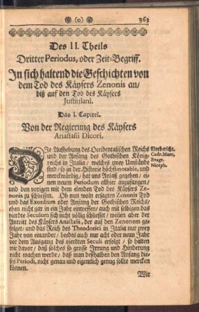 Dritter Periodus, oder Zeit-Begriff