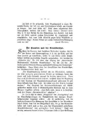 Die Beamten und die Grundbesitzer