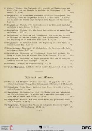 Schmuck und Münzen (Nr. 608-659)