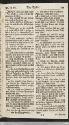 Der 66. Psalm. Lob und Preiß der sonderbahren Wercke GOttes