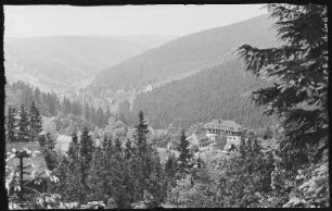 Bärenfels. Blick auf Kipsdorf und Kaiserhof