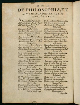 Oda, de Philosophia...