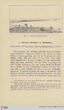 5: Sigillata-Töpfereien in Tschandarli. (Berichte über die Ergebnisse einer Versuchsgrabung i. J. 1911)