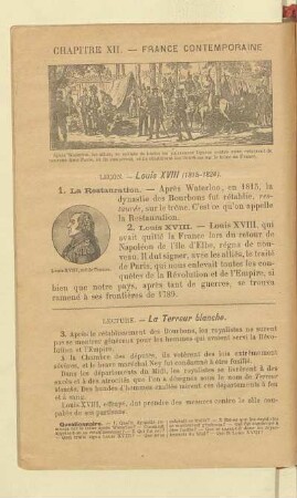 Chapitre XII. - France contemporaine