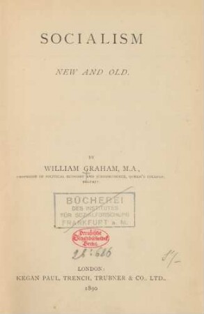 Socialism new and old