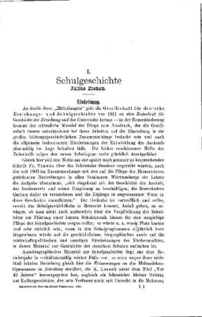 Schulgeschichte