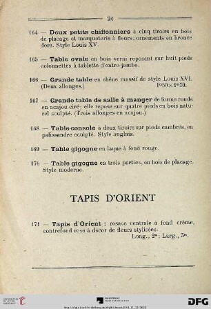 Tapis d’Orient (Nr. 171)
