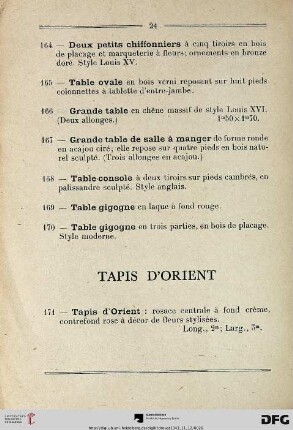Tapis d’Orient (Nr. 171)