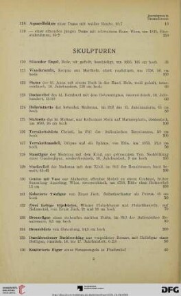 Skulpturen (Nr. 120-136)