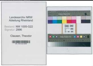 Entnazifizierung Theodor Clausen , geb. 29.12.1888 (Vertreter)