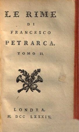 Le rime di F. Petrarca. 2